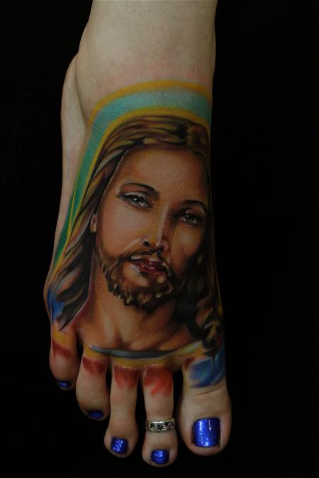 Mike Demasi - Portrait of Christ Color Tattoo